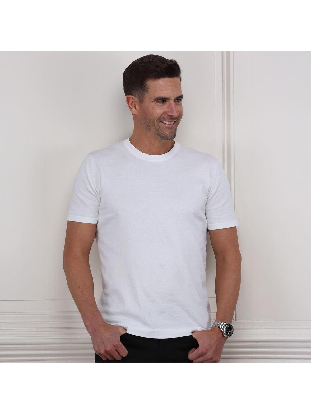 Collars & Co. NWT Lucca Luxury Touch Cotton and Silk T-Shirt - Size 2XL